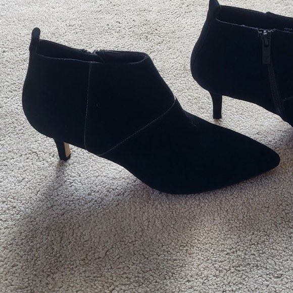 Fayla Black Suede Booties - Picture 4 of 9